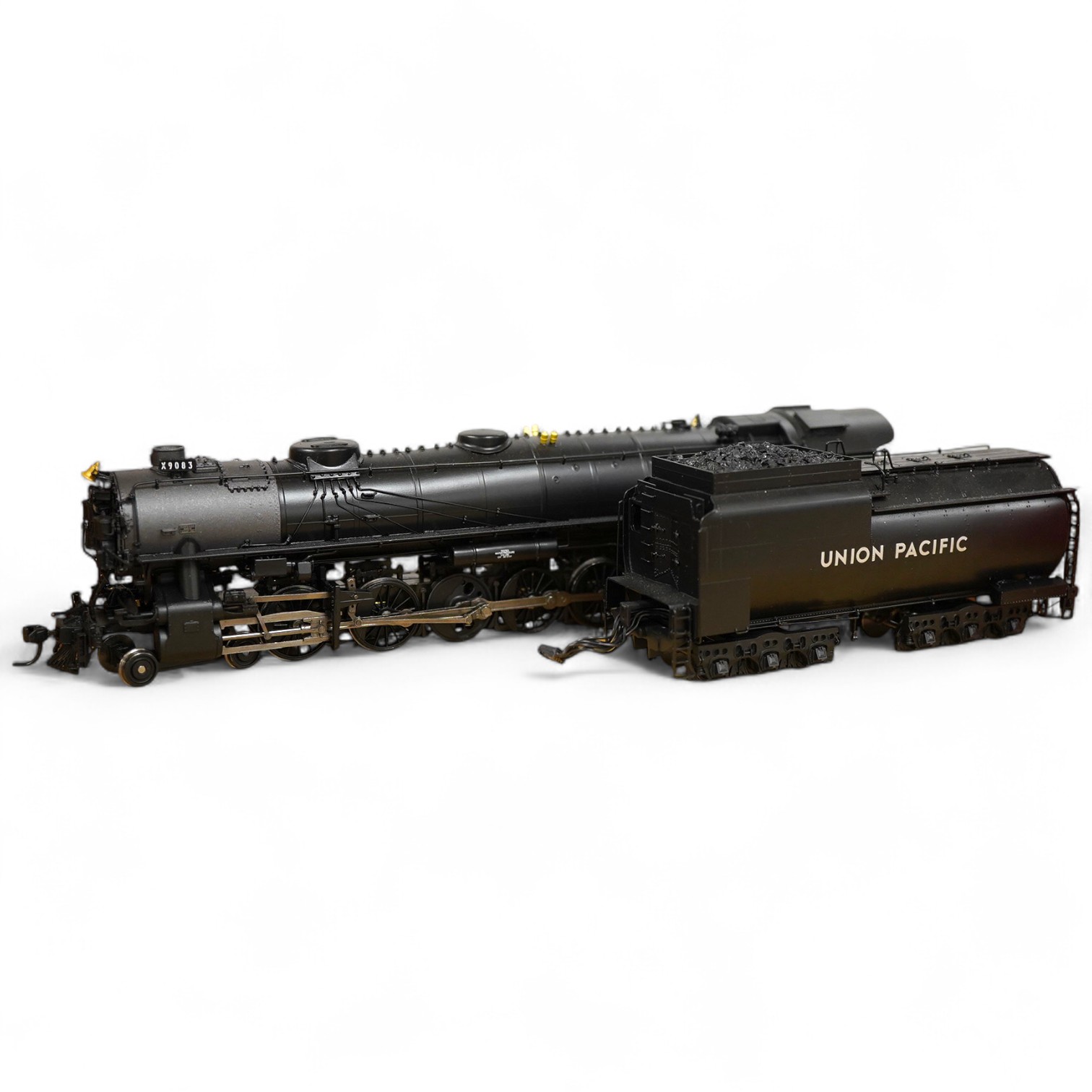 A boxed HO gauge Broadway Limited Paragon 2 Series (2063) model of Union Pacific UP-5, 5044, 4-12-2 locomotive with bogie tender, powered for two rail operation.